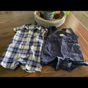 Baby Boy Romper & Cute Overalls